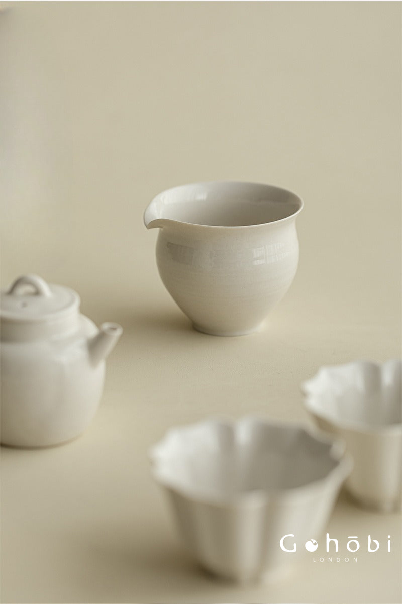 Gohobi Wood Ash Glaze Fair Cup – Handmade Ceramic Gongfu Tea Pitcher