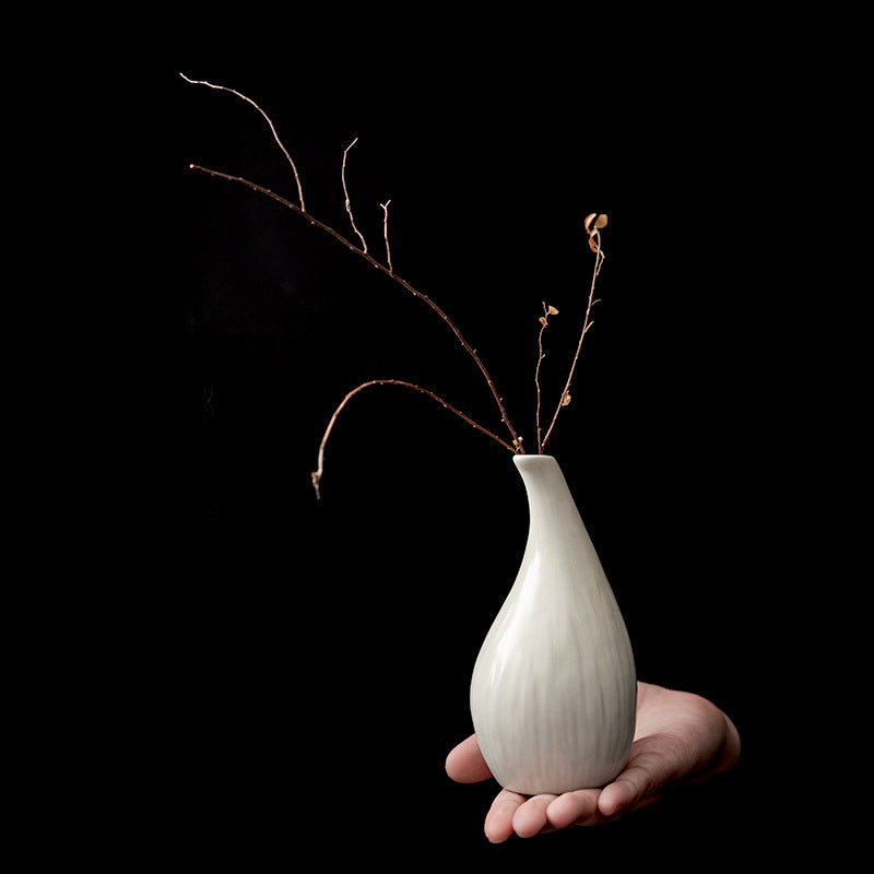 Gohobi Classic White Table Vase Set