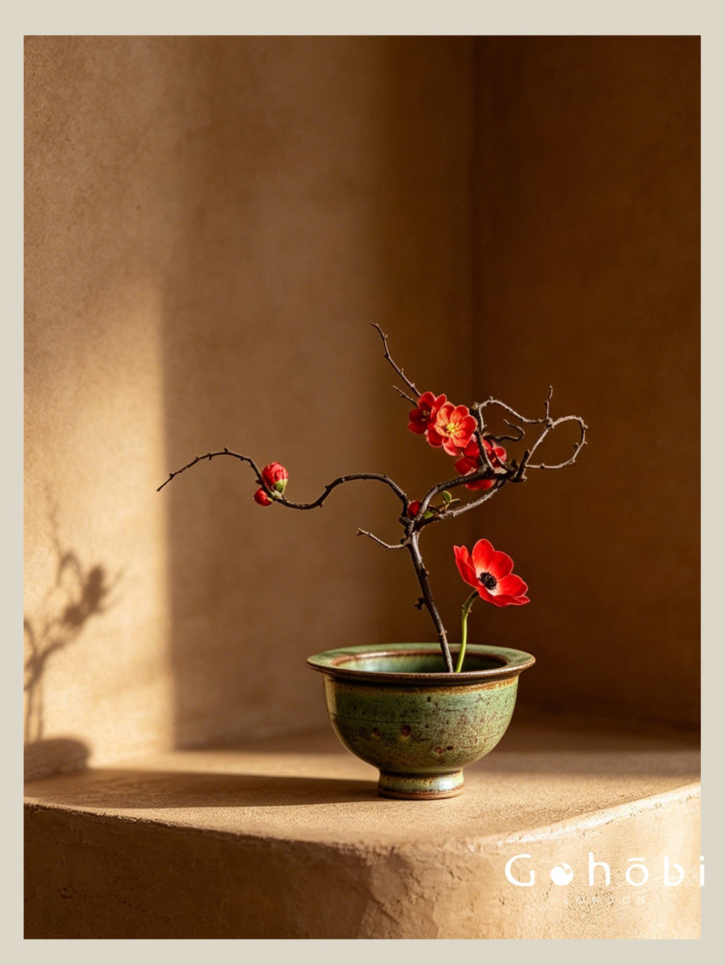 Gohobi Japanese Ikebana Mini Ceramic Vase – Jingdezhen Wabi-Sabi Hydroponic Plant Vessel