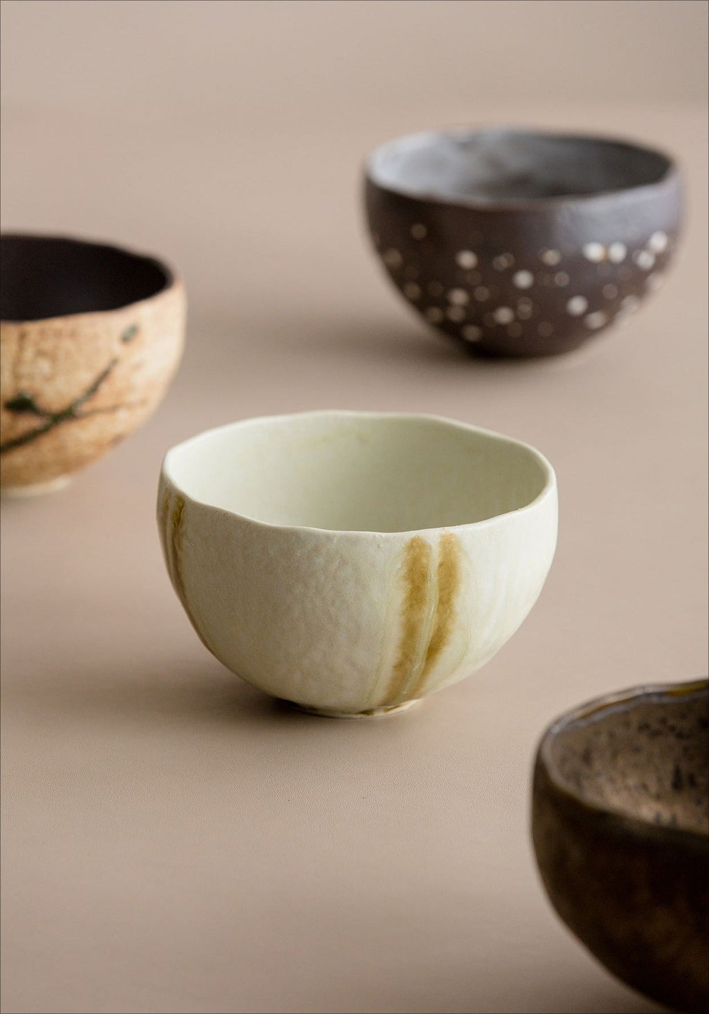 Gohobi Japanese Minoyaki Coarse Pottery Rice Bowl – Wabi Sabi Handmade Soup Bowl | Made in Japan