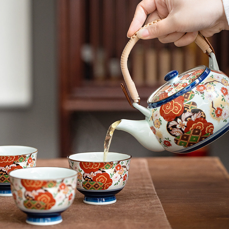 Gohobi Japanese Ancient Imari Tea Set [Made In Japan]