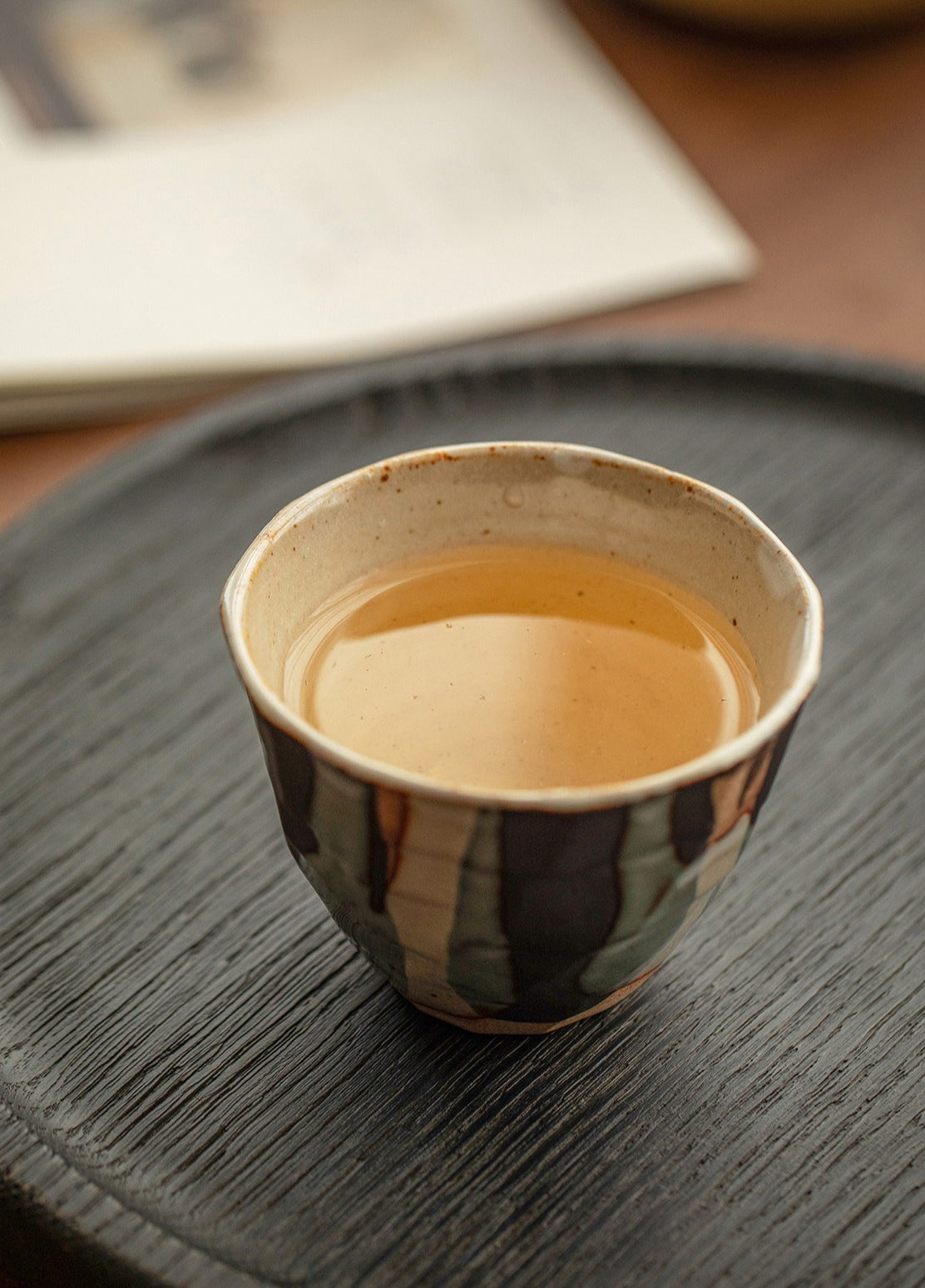 Gohobi Japanese Minoyaki Retro Coarse Pottery Teacup – Wabi Sabi Handmade Ceramic Master Cup | Made in Japan