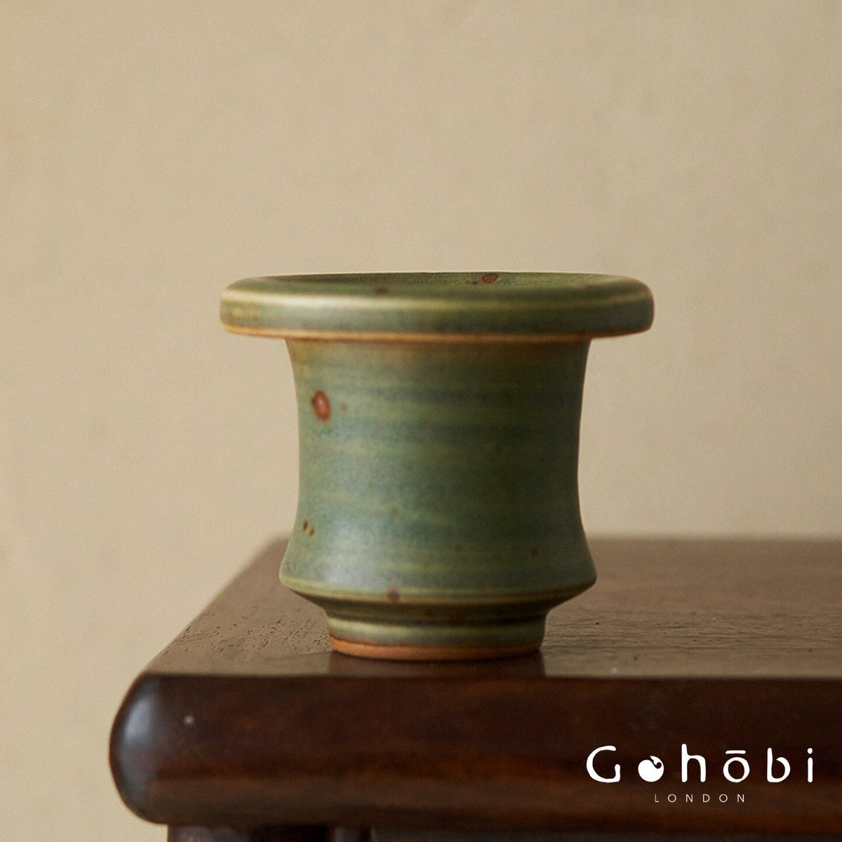 Gohobi Japanese Ikebana Mini Ceramic Vase – Jingdezhen Wabi-Sabi Desktop Flower Vase