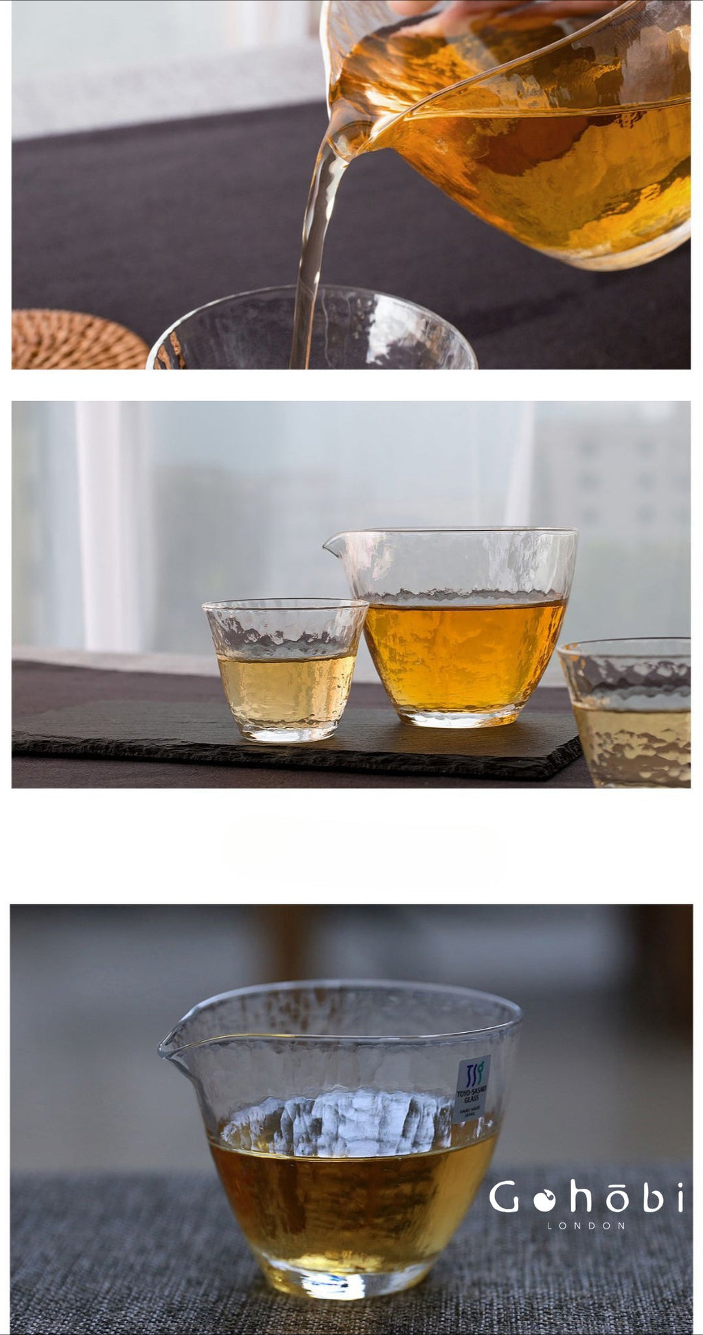 Gohobi Toyo Sasaki Japanese Fair Cup Glass Tea Cup [Made in Japan] – Gongfu Tea Pitcher