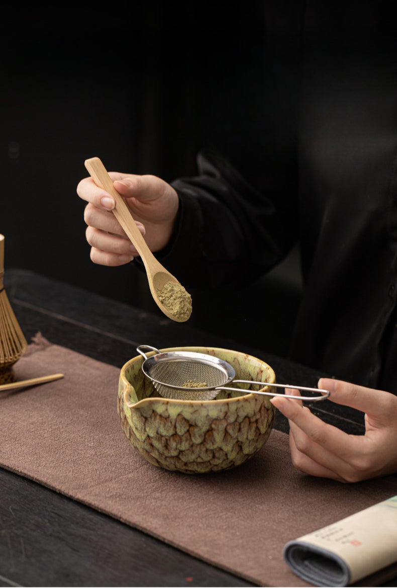 Gohobi Ceramic Matcha Set 038 Flow Glaze