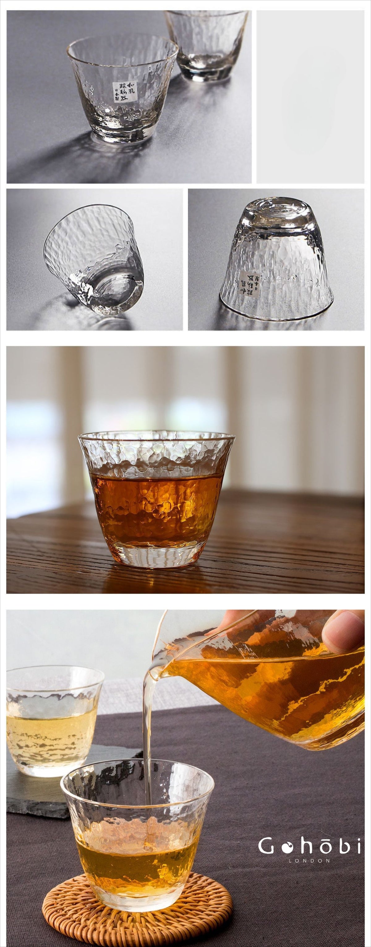 Gohobi Toyo Sasaki Japanese Fair Cup Glass Tea Cup [Made in Japan] – Gongfu Tea Pitcher