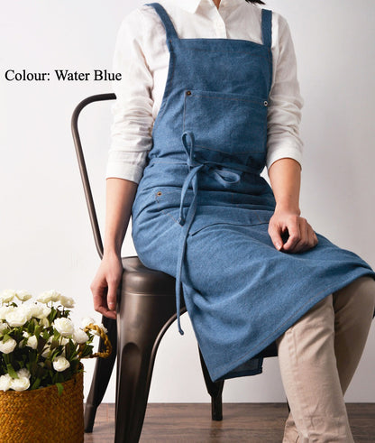 Gohobi Nordic Denim Kitchen Apron