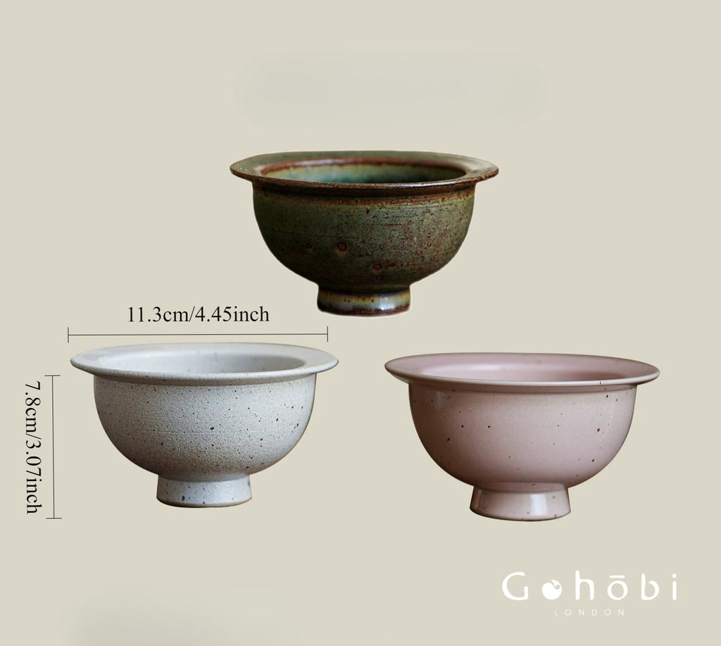Gohobi Japanese Ikebana Mini Ceramic Vase – Jingdezhen Wabi-Sabi Hydroponic Plant Vessel