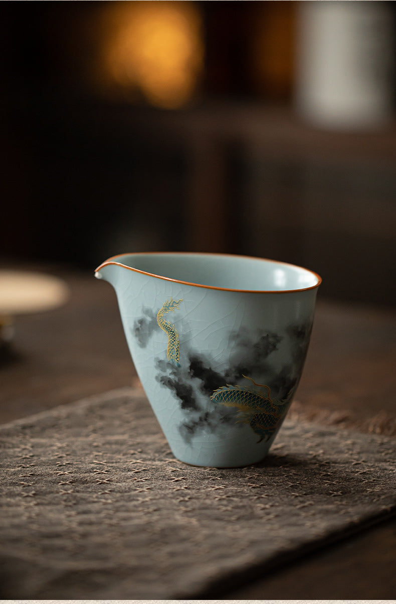 Gohobi Celestial Flow Ru Kiln Dragon Fairness Pitcher