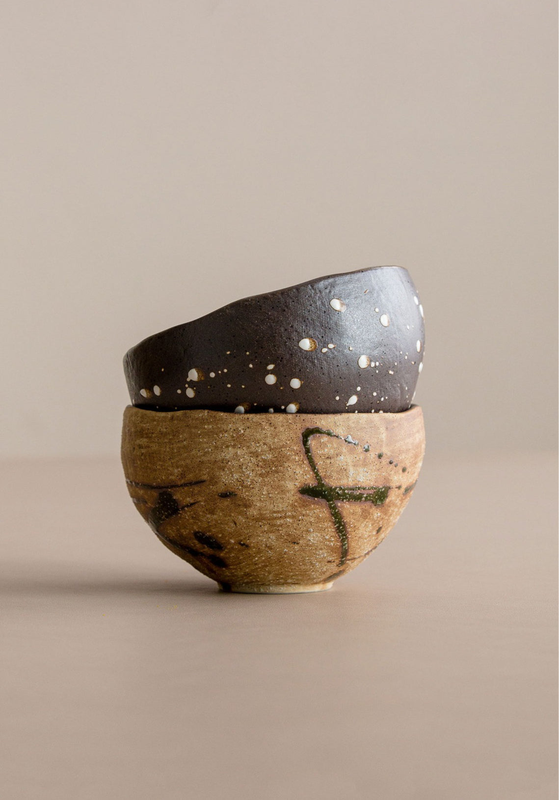 Gohobi Japanese Minoyaki Coarse Pottery Rice Bowl – Wabi Sabi Handmade Soup Bowl | Made in Japan