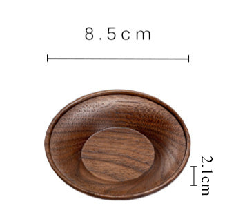 Gohobi Black Walnut Wood Tea Coaster – Solid Wood Heat Insulation Tea Mat