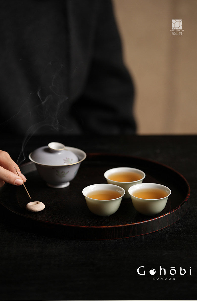 [賦山敘 x Gohobi] Gohobi 60ml Gongfu Tea Cup – Ceramic Tea Tasting Guest Cup for Kung Fu Tea Set