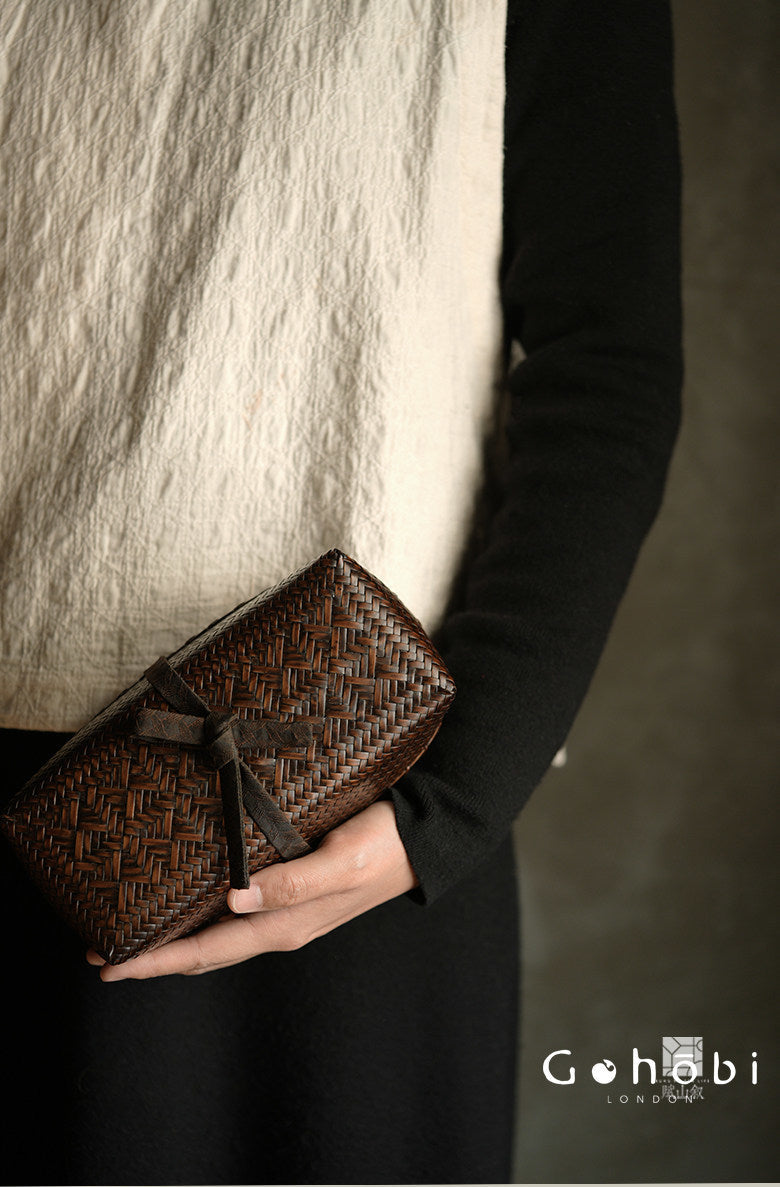 [賦山敘 x Gohobi] Gohobi Bamboo Travel Tea Box – Portable Tea Set Storage Bag with Carry Strap