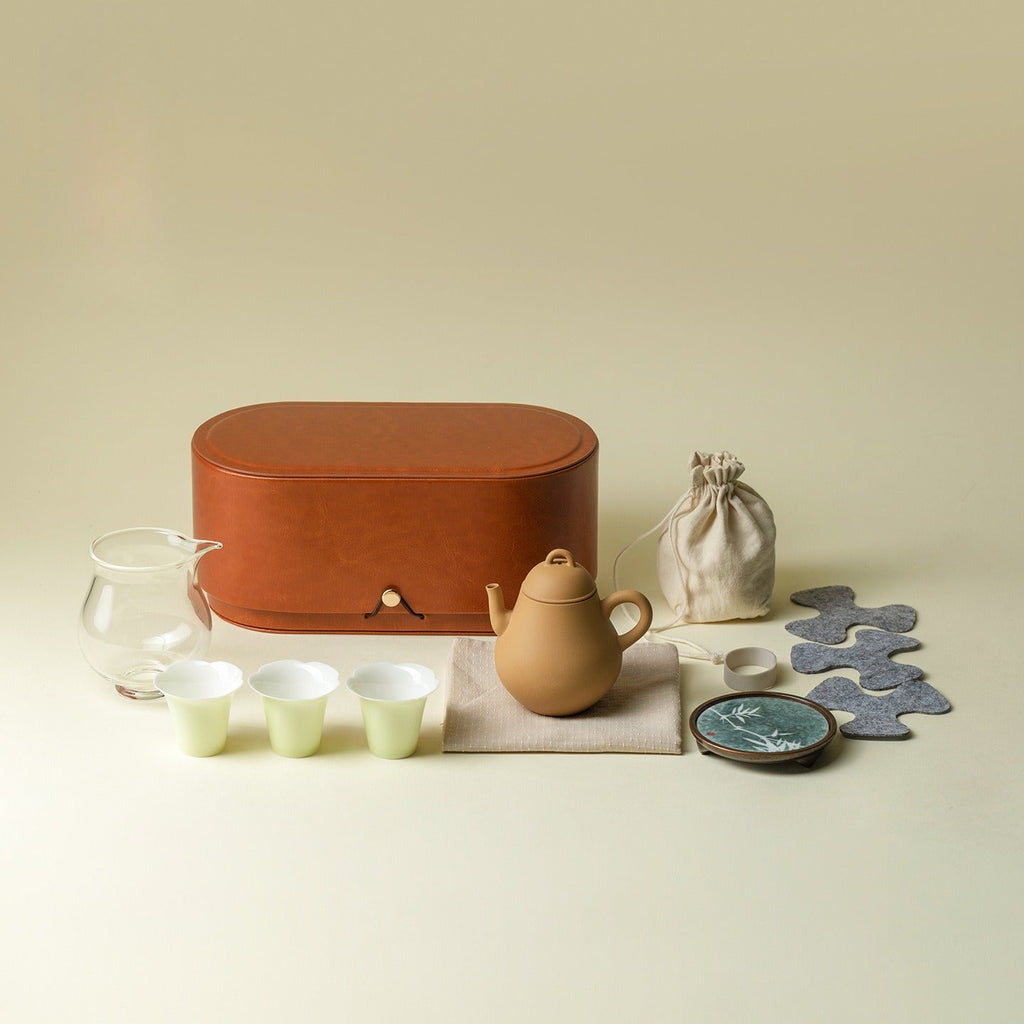 Gohobi Zisha Teapot Travel Tea Set 004