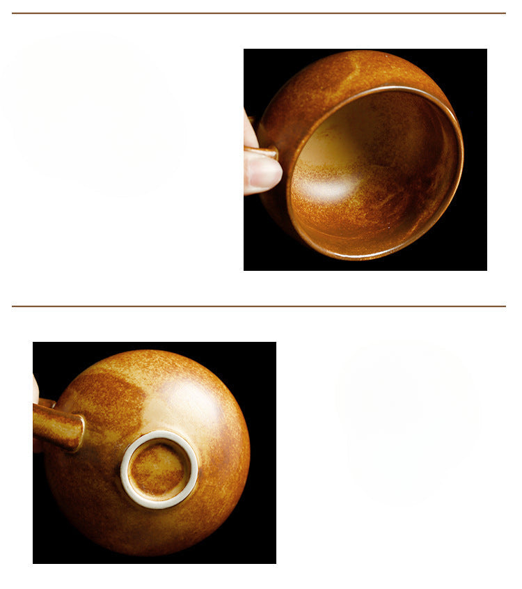 Gohobi Japanese Handmade Coffee Cup with Saucer 007