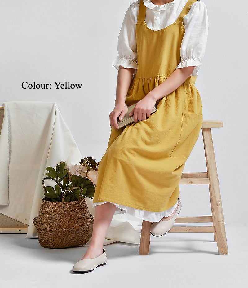 Gohobi Korean Cotton-Linen Artisan Apron