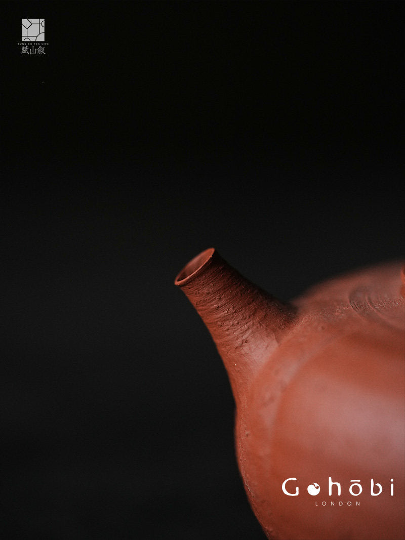 [賦山敘 x Gohobi] Gohobi Red Clay Side-Handle Teapot – Melon Edge Chaoshan Gongfu Tea Kettle