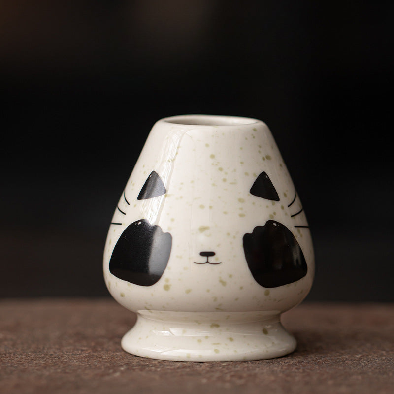 Gohobi Ceramic Matcha Set 045 Panda and Cat