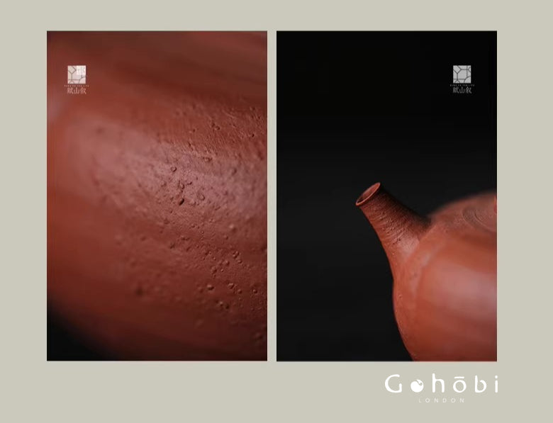 [賦山敘 x Gohobi] Gohobi Red Clay Side-Handle Teapot – Melon Edge Chaoshan Gongfu Tea Kettle