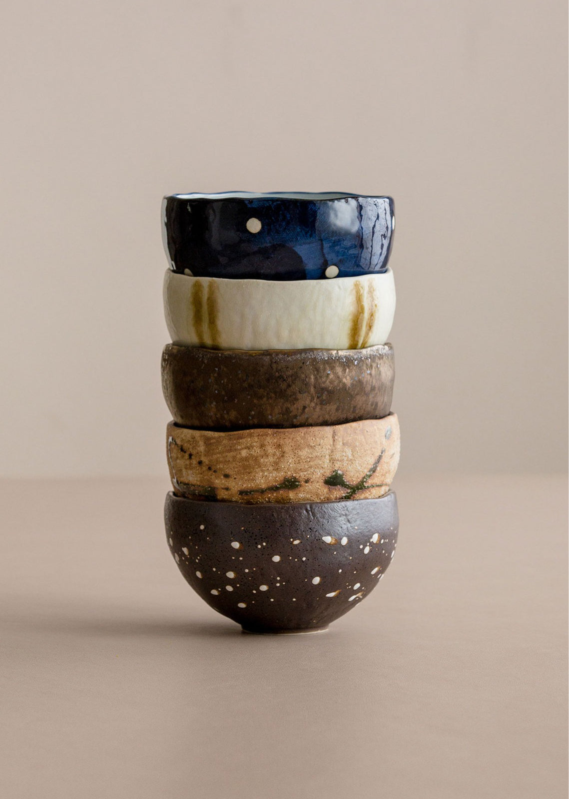 Gohobi Japanese Minoyaki Coarse Pottery Rice Bowl – Wabi Sabi Handmade Soup Bowl | Made in Japan