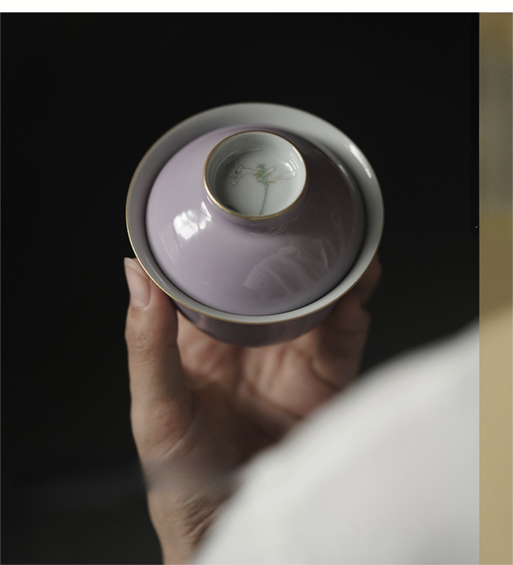 [賦山敘 x Gohobi] “Ink Bamboo & Crane” Kuikou Master Cup – Hand-Painted Jingdezhen Ceramic Tasting Cup