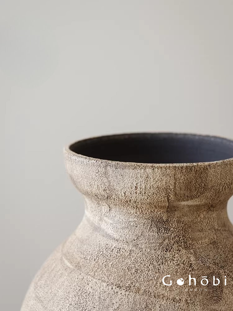 Gohobi Japanese-style Wabi Sabi Handmade Zen Large Vase 021