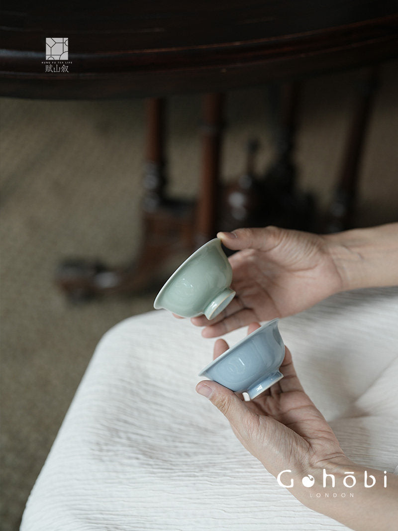 [賦山敘 x Gohobi] Gohobi Jingdezhen High-Temperature Glaze Teacup – Solid Color Gongfu Tea Master Cup