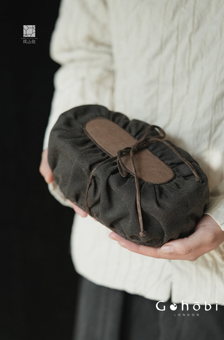 [賦山敘 x Gohobi] Gohobi Xiangyun Silk Tea Bag – Travel Teacup Set Storage Pouch Portable Tea Case