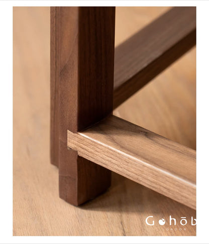 Gohobi Solid Wood Screen Coat Rack – Red Oak or Black Walnut Folding Hanger with Three or Four Panel Options | FSC Certified Furniture