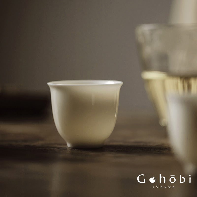 Gohobi Pure White Porcelain Aroma Cup – Gongfu Tea Tasting Smell Cup
