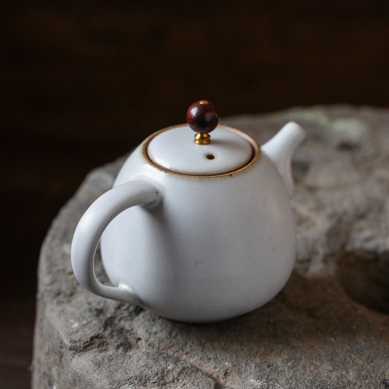 Gohobi Hand-painted Magnolia Teapot Ceramic Chinese Gongfu tea Kung fu tea Japanese Chado
