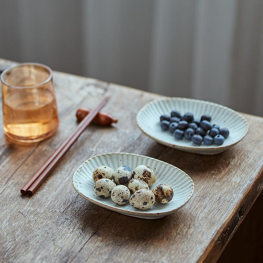 Gohobi Ceramic plate Gongfu tea Kung fu tea Japanese style tableware
