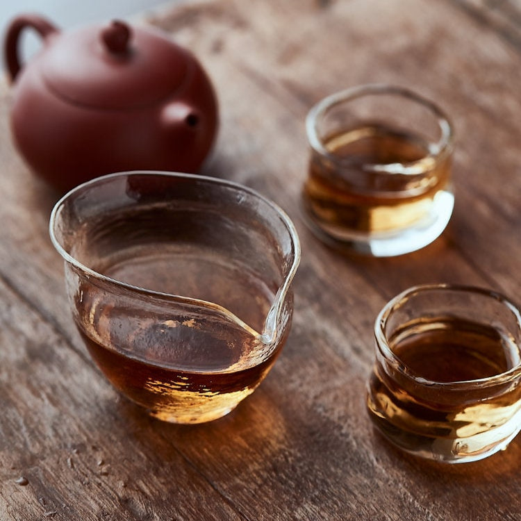 Gohobi Handmade tea glass Fair cup tea cup Chinese Gongfu tea Kung fu tea Japanese Chado