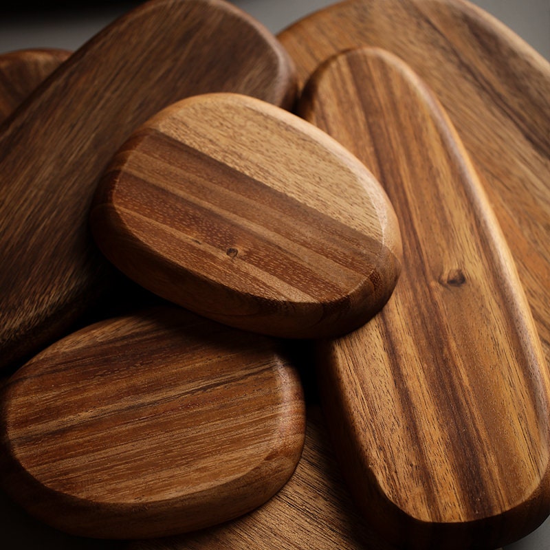 Gohobi Wooden Tea Trays Serving Tray wood tray wood plate Gongfu tea trays (5 versions) Japanese Chado