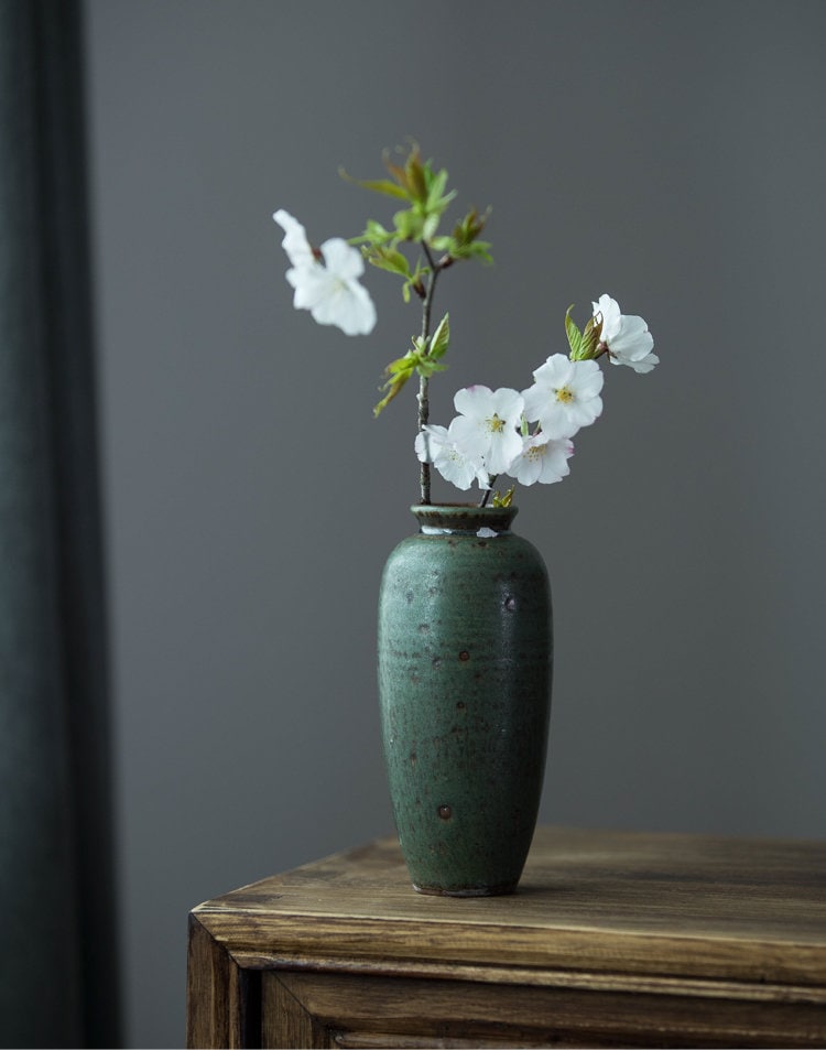 Gohobi Handmade ceramic zen vases table decoration house warming gift Japanese vintage style