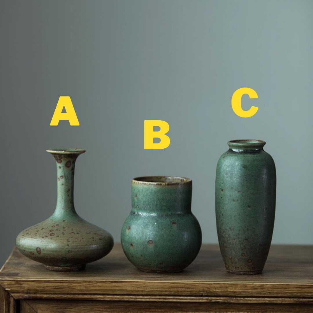 Gohobi Handmade ceramic zen vases table decoration house warming gift Japanese vintage style
