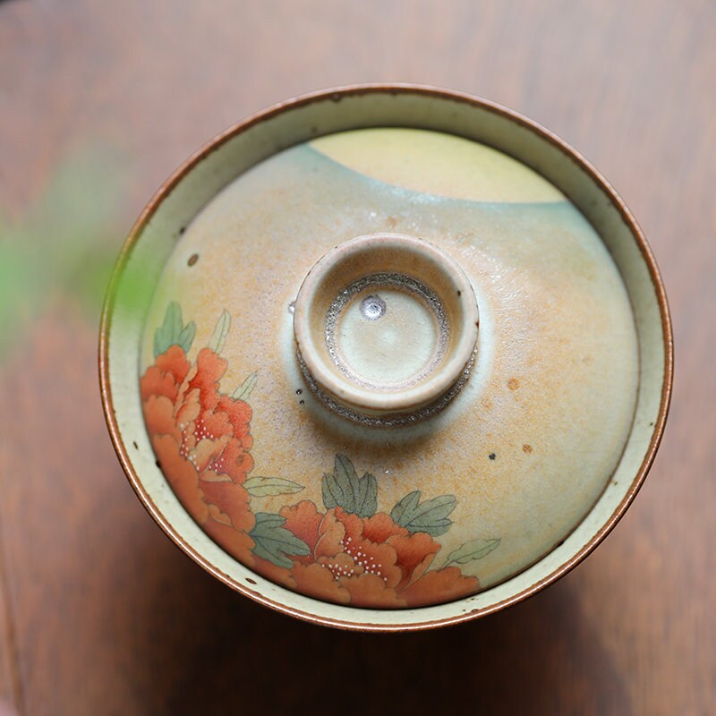 Gohobi Rabbit Handmade Tea cup, Hand painted, vintage, high quality, Rustic, Minimalistic Japanese Tea, Green Tea, Gongfu tea
