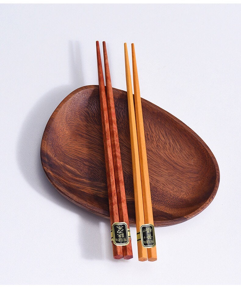 Gohobi A Set of 5 Pairs of Japanese Wooden Octagon Chopsticks