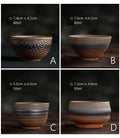 Gohobi Handmade  ceramic tea cup Chinese Gongfu tea Kung fu tea Japanese Chado peach blossom