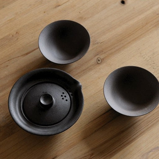 Gohobi Ceramic gaiwan set Chinese Gongfu tea travel tea sets handmade gift set Japanese Chado
