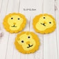 Gohobi Wool coaster, animal coaster, cat lion elephant lion coaster, gift for her, gift for him